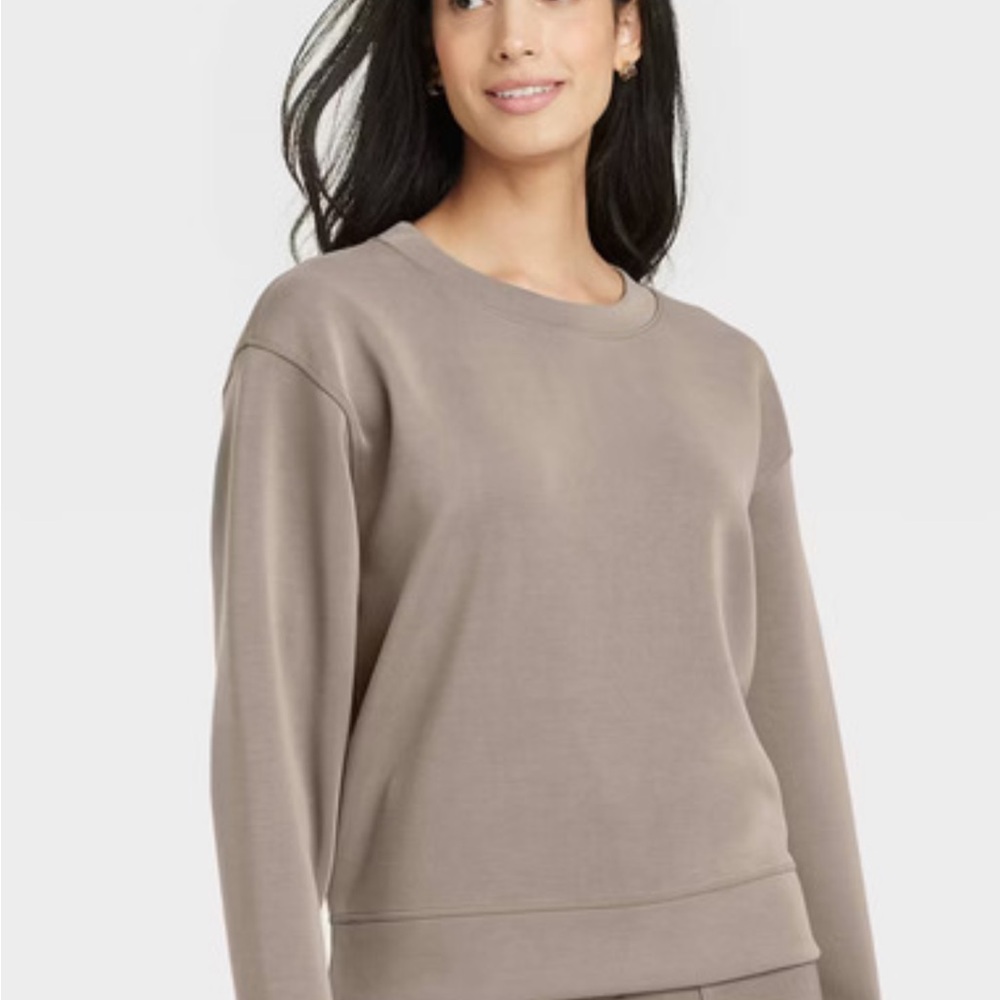 A New Day Taupe Crewneck Sweatshirt